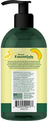 Show full view: TropiClean Essentials Moisturizing Yuzu Fruit Dog Shampoo, 16-fl oz bottle slide 2 of 7