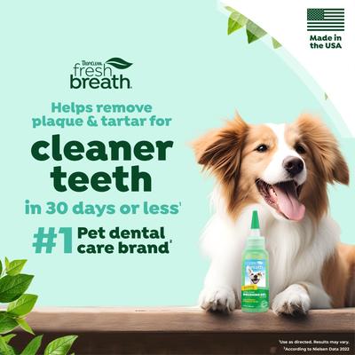 Show full view: TropiClean Fresh Breath Brushing Dog Dental Gel, 2-fl oz bottle slide 3 of 9