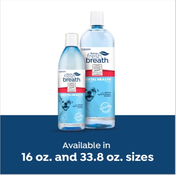TropiClean Fresh Breath Dental Health Solution Dog Dental Water Additive