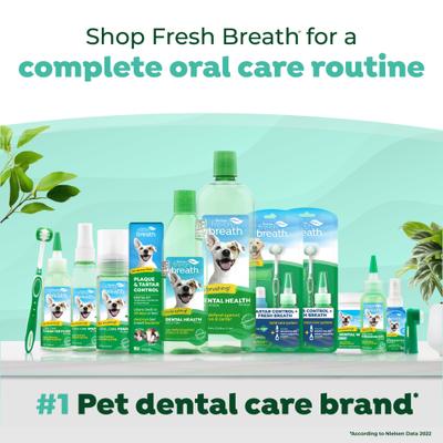 Show full view: TropiClean Fresh Breath Drops Dog Dental Water Additive, 2.2oz bottle slide 8 of 11