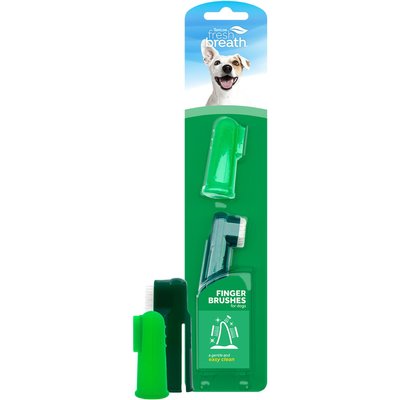 TropiClean TropiClean Fresh Breath Finger Brush Dog Toothbrush, 2 count