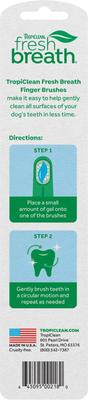 Show full view: TropiClean Fresh Breath Finger Brush Dog Toothbrush, 2 count slide 3 of 11