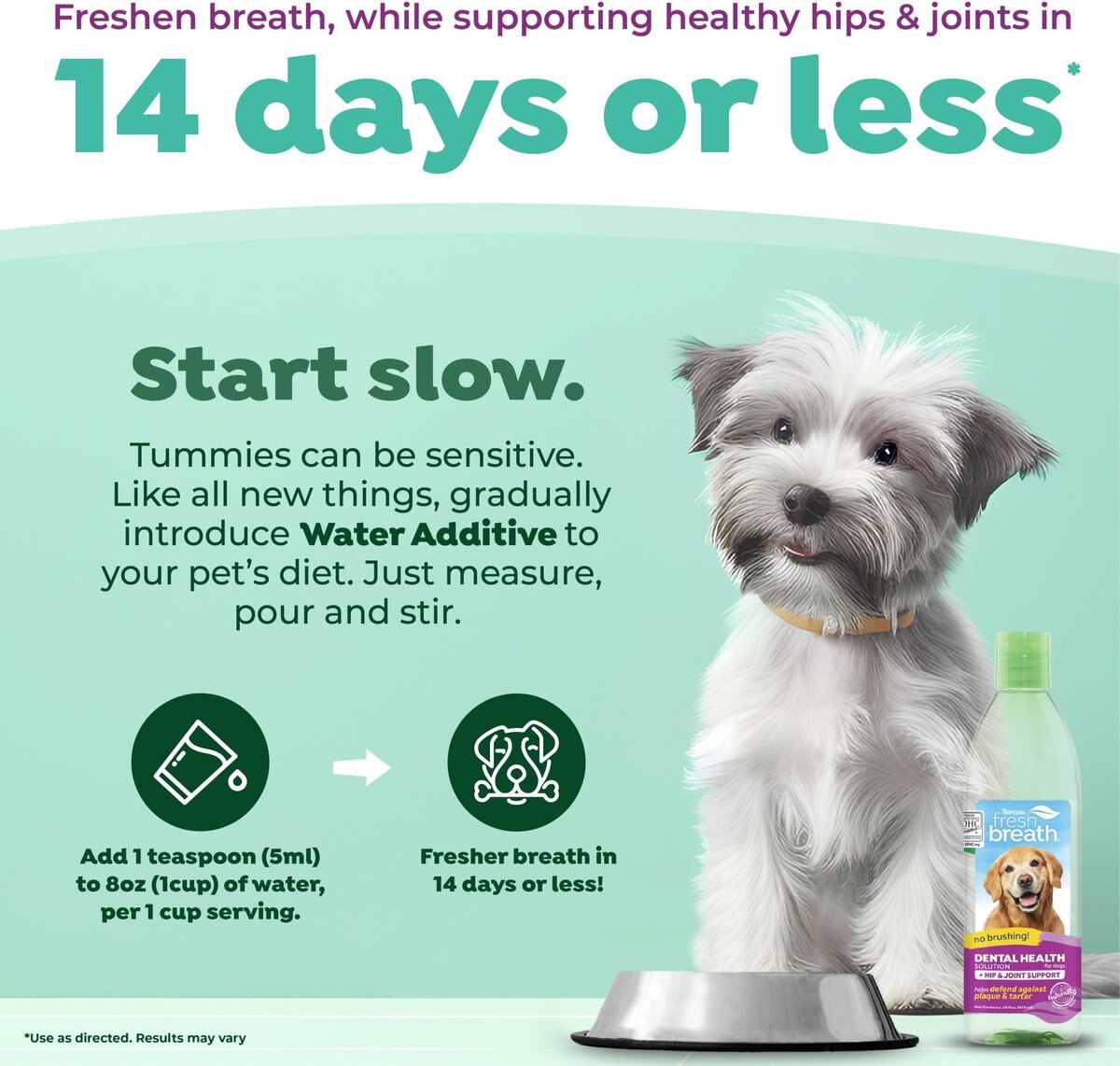 TropiClean Fresh Breath Hip Joint Dental Chews for regular dogs, over 25 lbs