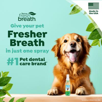 Show full view: TropiClean Fresh Breath Oral Care Breath Freshener Dog Dental Spray, 4-oz bottle slide 4 of 11