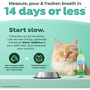 TropiClean Fresh Breath Oral Care Cat Water Additive, 16-fl oz bottle