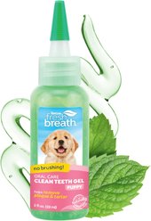 TropiClean Fresh Breath Oral Care Clean Teeth Plaque & Tartar Defense Puppy Dental Gel, 2-fl oz bottle slide 1 of 8