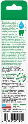 Show full view: TropiClean Fresh Breath Oral Care Clean Teeth Plaque & Tartar Defense Puppy Dental Gel, 2-fl oz bottle slide 3 of 11