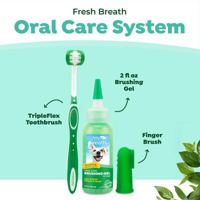 Show full view: TropiClean Fresh Breath Oral Care Plaque & Tartar Defense Puppy Dental Kit slide 5 of 11