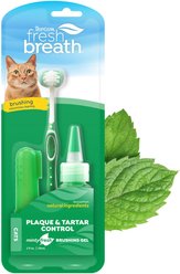 TropiClean Fresh Breath Plaque & Tartar Remover Cat Dental Kit