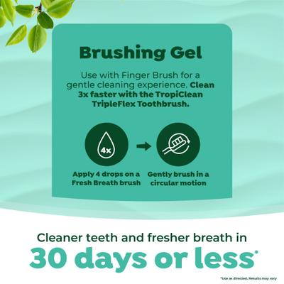 Show full view: TropiClean Fresh Breath Plaque & Tartar Remover Cat Dental Kit slide 7 of 12