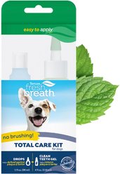TropiClean Fresh Breath Total Care Dog Dental Kit, 2 count