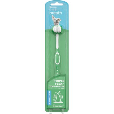 TropiClean TropiClean Fresh Breath Tripleflex Plaque & Tartar Remover Small Dog Toothbrush, 1 count