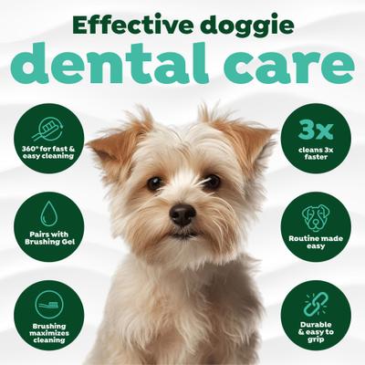 Show full view: TropiClean Fresh Breath Tripleflex Plaque & Tartar Remover Small Dog Toothbrush, 1 count slide 6 of 11