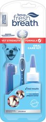 TropiClean Fresh Breath Vet Strength Formula Oral Care Dental Kit for Small & Medium Dogs, 2-fl oz bottle