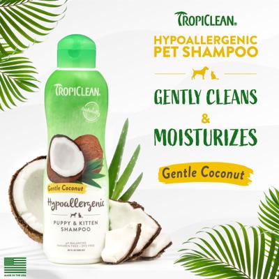 Show full view: TropiClean Hypo-Allergenic Gentle Coconut Puppy & Kitten Shampoo, 1-gal bottle, bundle of 2 slide 5 of 13
