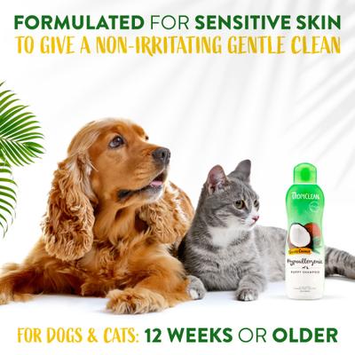 Show full view: TropiClean Hypo-Allergenic Gentle Coconut Puppy & Kitten Shampoo, 1-gal bottle, bundle of 2 slide 7 of 13