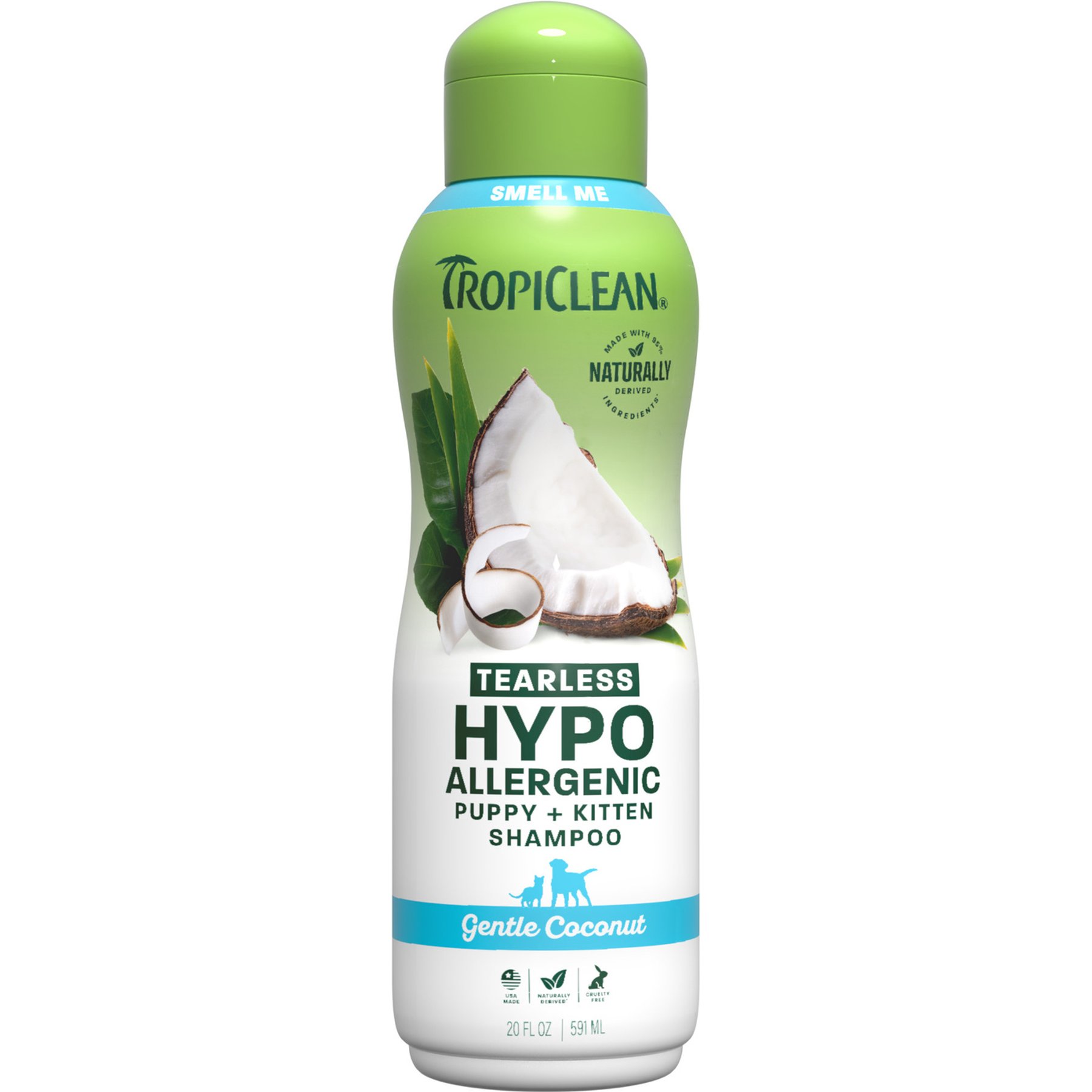 TropiClean Hypo-Allergenic Gentle Coconut Puppy & Kitten Shampoo, 20-fl oz bottle