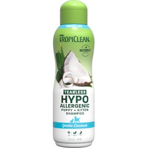 TropiClean Hypo-Allergenic Gentle Coconut Puppy & Kitten Shampoo, 20-fl oz bottle