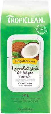 Show full view: TropiClean Hypo-Allergenic Gentle Coconut Puppy & Kitten Shampoo, 20-oz bottle + Deodorizing Dogs Wipes, 100 count slide 6 of 9