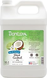 TropiClean Lime & Coconut Deshedding Shampoo, 1-gal bottle + Lime & Cocoa Butter Deshedding Dog Conditioner, 1-gal bottle slide 2 of 9