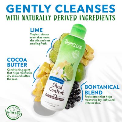 Show full view: TropiClean Lime & Coconut Deshedding Shampoo, 2.5-gal bottle + Lime & Cocoa Butter Deshedding Dog Conditioner, 2.5-gal bottle slide 7 of 10