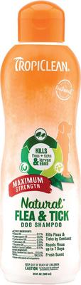 Show full view: TropiClean Maximum Strength Natural Flea & Tick Dog Shampoo + Spray for Dogs & Bedding slide 2 of 10