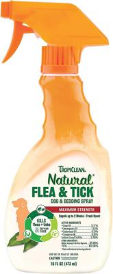 Show full view: TropiClean Maximum Strength Natural Flea & Tick Dog Shampoo + Spray for Dogs & Bedding slide 6 of 10