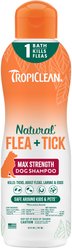 TropiClean Maximum Strength Natural Flea & Tick Treatment Dog Shampoo, 20-fl oz bottle