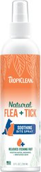 TropiClean Natural Flea & Tick Treatment Bite Relief Dog Spray, 8-fl oz bottle