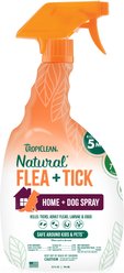 TropiClean Natural Flea & Tick Treatment Spray for Dogs, Citrus Scent, 32-fl oz bottle
