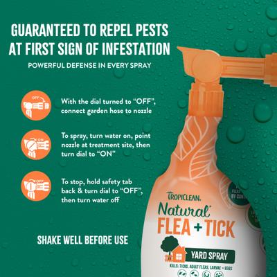 Show full view: TropiClean Natural Outdoor Flea & Tick Treatment Spray for Yard, 32-fl oz bottle slide 6 of 10