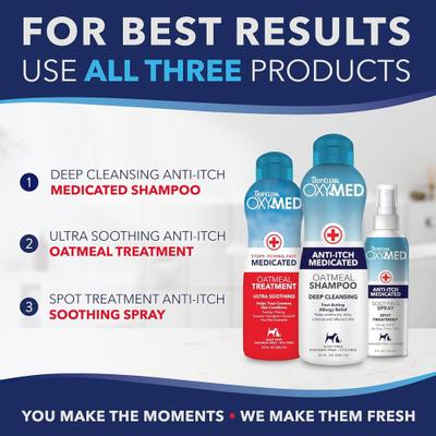 Show full view: TropiClean OXY-MED Fast Itchy Skin Relief Anti-Itch Spray, 8-fl oz bottle slide 8 of 10