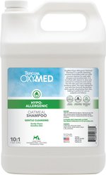 TropiClean OxyMed Hypo-Allergenic Oatmeal Dog & Cat Shampoo, Unscented, 1-gal bottle