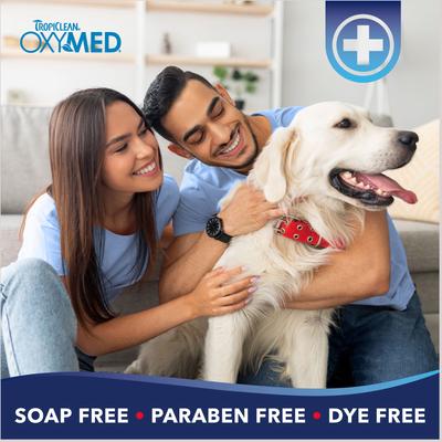 Show full view: TropiClean OxyMed Medicated Itch Relief Oatmeal Dog Conditioner Treatment Rinse, 1-gal bottle slide 4 of 11