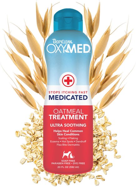 TropiClean OxyMed Medicated Oatmeal Dog & Cat Treatment Rinse