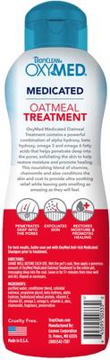 Show full view: TropiClean OxyMed Medicated Itch Relief Oatmeal Dog Conditioner Treatment Rinse, 20-fl oz bottle slide 2 of 11