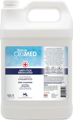 TROPICLEAN OxyMed Medicated Anti-Itch Dog Shampoo, 1-gal bottle