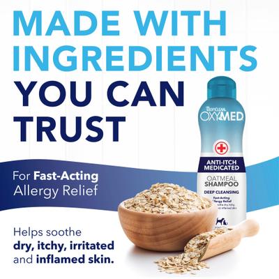 Show full view: TropiClean OxyMed Medicated Anti-Itch Dog Shampoo, 1-gal bottle slide 3 of 12