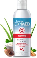 TropiClean OxyMed Moisturizing Nose & Paw Lotion with Shea Butter Dog & Cat Cream, 4-fl oz bottle