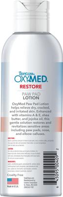 Show full view: TropiClean OxyMed Moisturizing Nose & Paw Lotion with Shea Butter Dog & Cat Cream, 4-fl oz bottle slide 3 of 11