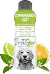TropiClean PerfectFur Combination Coat Reduces Shedding Dog Shampoo, 16-fl oz bottle