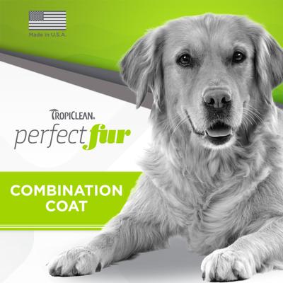 Show full view: TropiClean PerfectFur Combination Coat Reduces Shedding Dog Shampoo, 16-fl oz bottle slide 3 of 9