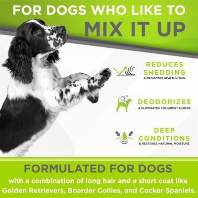 Show full view: TropiClean PerfectFur Combination Coat Reduces Shedding Dog Shampoo, 16-fl oz bottle slide 5 of 9