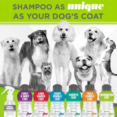 Show full view: TropiClean PerfectFur Combination Coat Reduces Shedding Dog Shampoo, 16-fl oz bottle slide 8 of 9