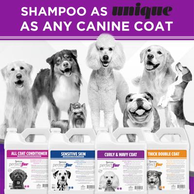 Show full view: TropiClean PerfectFur Detangling Curly & Wavy Coat Dog Shampoo, 1-gal bottle slide 6 of 8