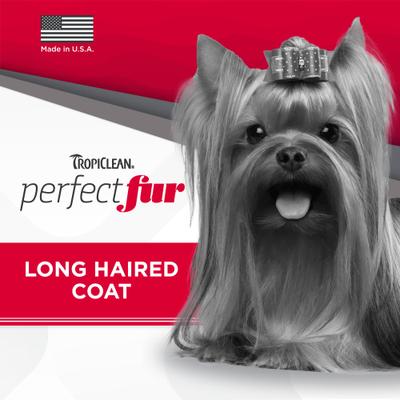 Show full view: TropiClean PerfectFur Long Haired Coat Conditioning & Detangling Dog Shampoo, 16-fl oz bottle slide 4 of 10