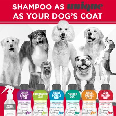 Show full view: TropiClean PerfectFur Long Haired Coat Conditioning & Detangling Dog Shampoo, 16-fl oz bottle slide 9 of 10