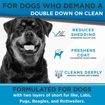 Show full view: TropiClean PerfectFur Short Double Coat Deodorizing & Shed Reducing Dog Shampoo, 16-fl oz bottle slide 6 of 9