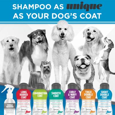Show full view: TropiClean PerfectFur Short Double Coat Deodorizing & Shed Reducing Dog Shampoo, 16-fl oz bottle slide 9 of 9