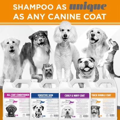 Show full view: TropiClean PerfectFur Thick Double Coat Shed Reducing Dog Shampoo, 1-gal bottle slide 7 of 10